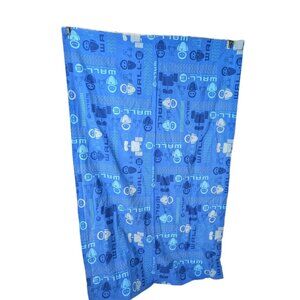 Pixar Disney Wall-e Curtain one panel 32"x 42" blue